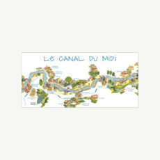 Carte postale - Le canal du Midi 1/3
