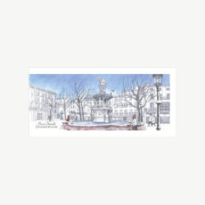 Carte postale - Carcassonne, place Carnot l’hiver