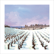 Carcassonne cite sous la neige